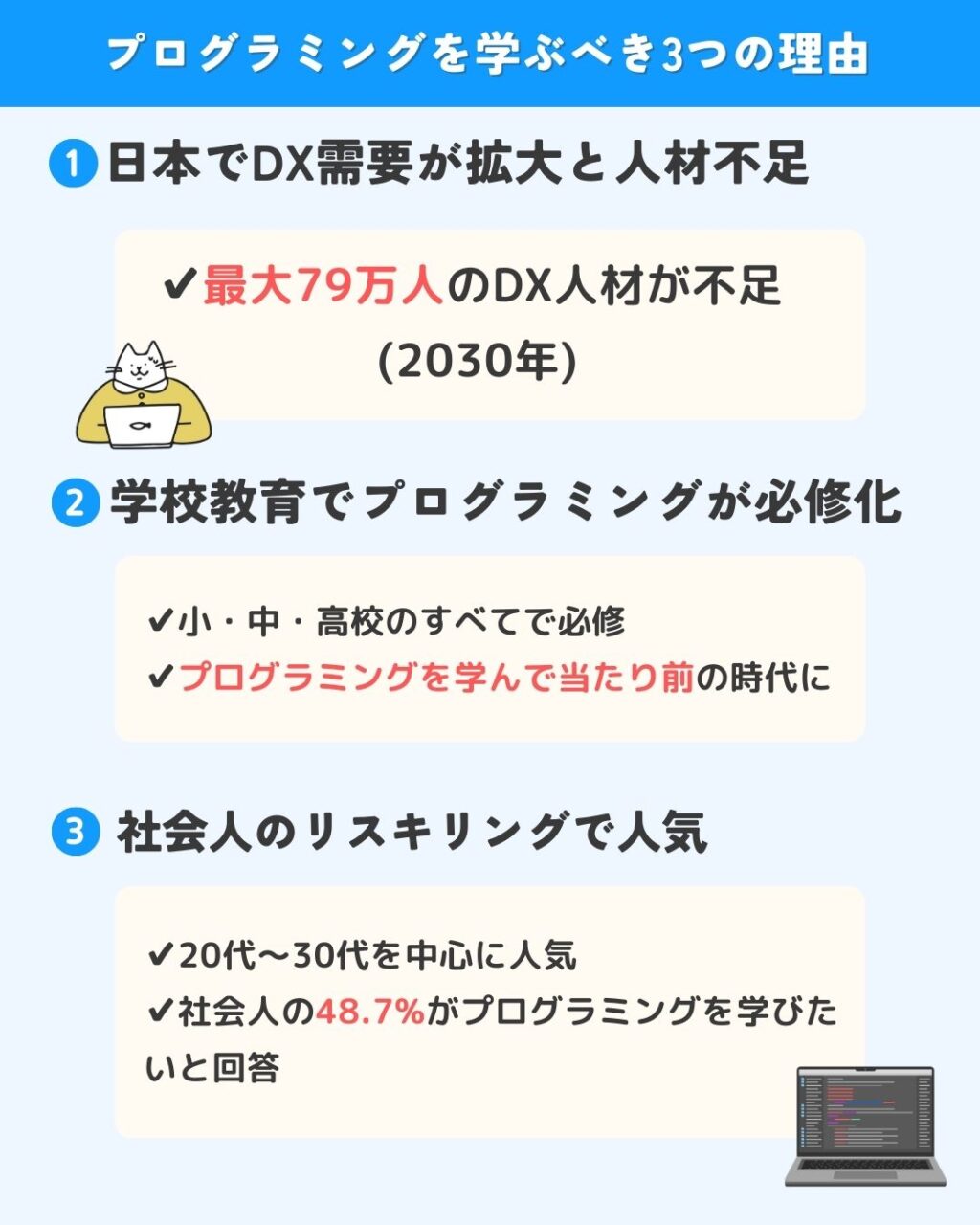 文系職の社会人もプログラミングを学ぶべき理由3つ