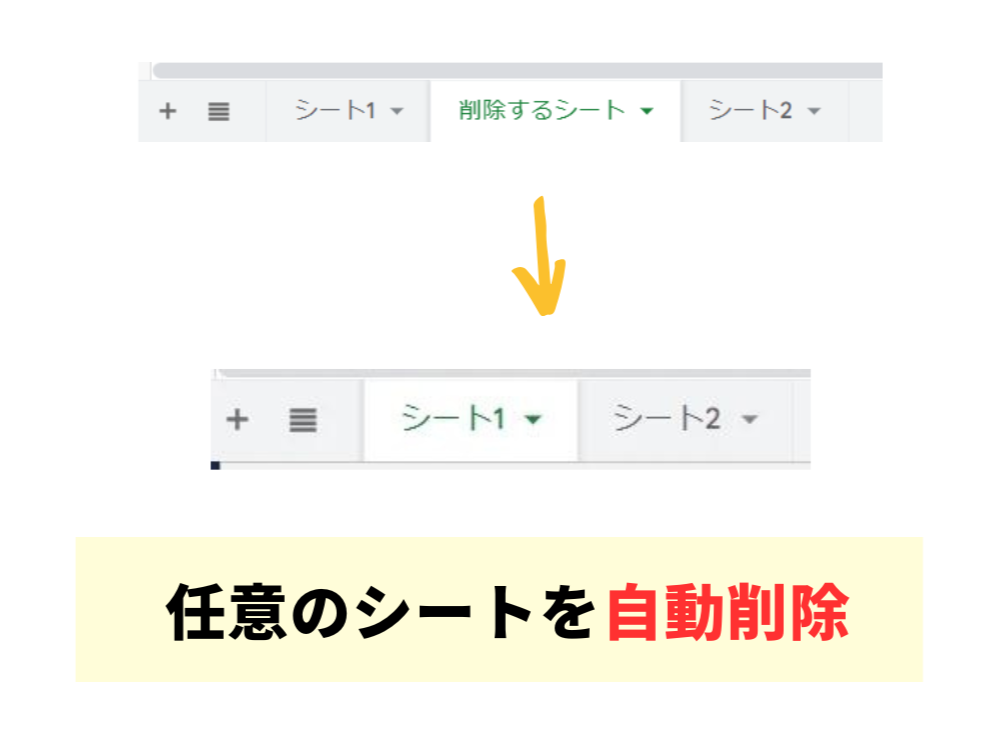 任意のシートを削除